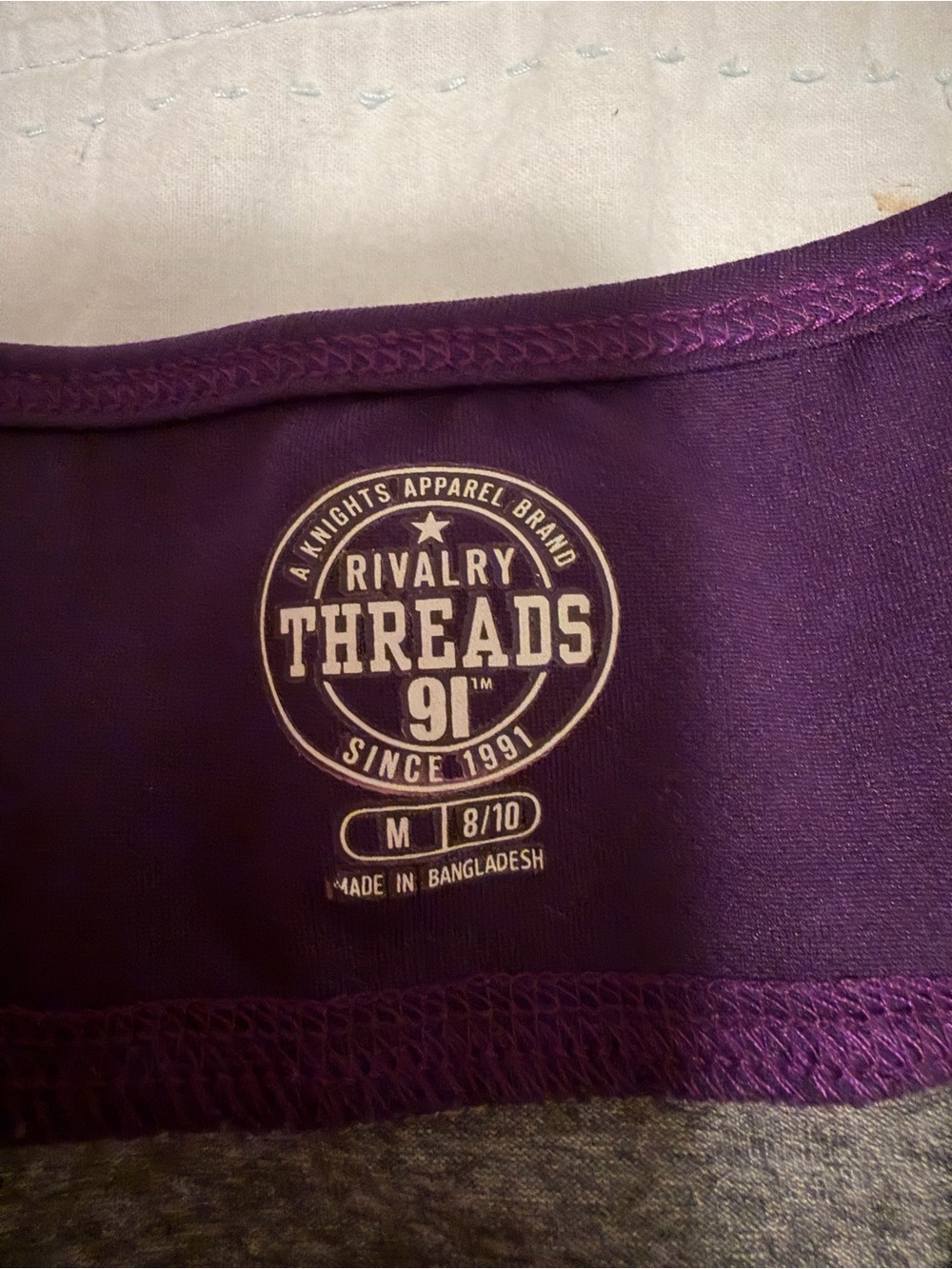 LSU Rivalry Threads Purple and Gray Racerback Tank - Picture 4 of 4